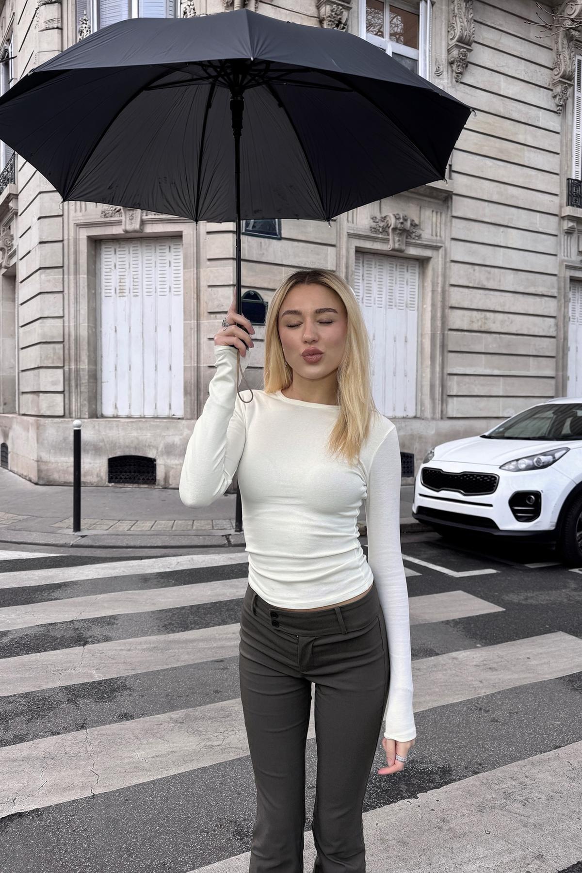 Bershka  Bengalinden flare pantolon - Görsel 3