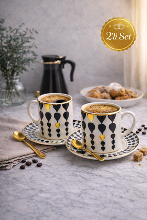 Ayzem Damla 2 Kişilik Kahve Fincan Takımı 90ml
