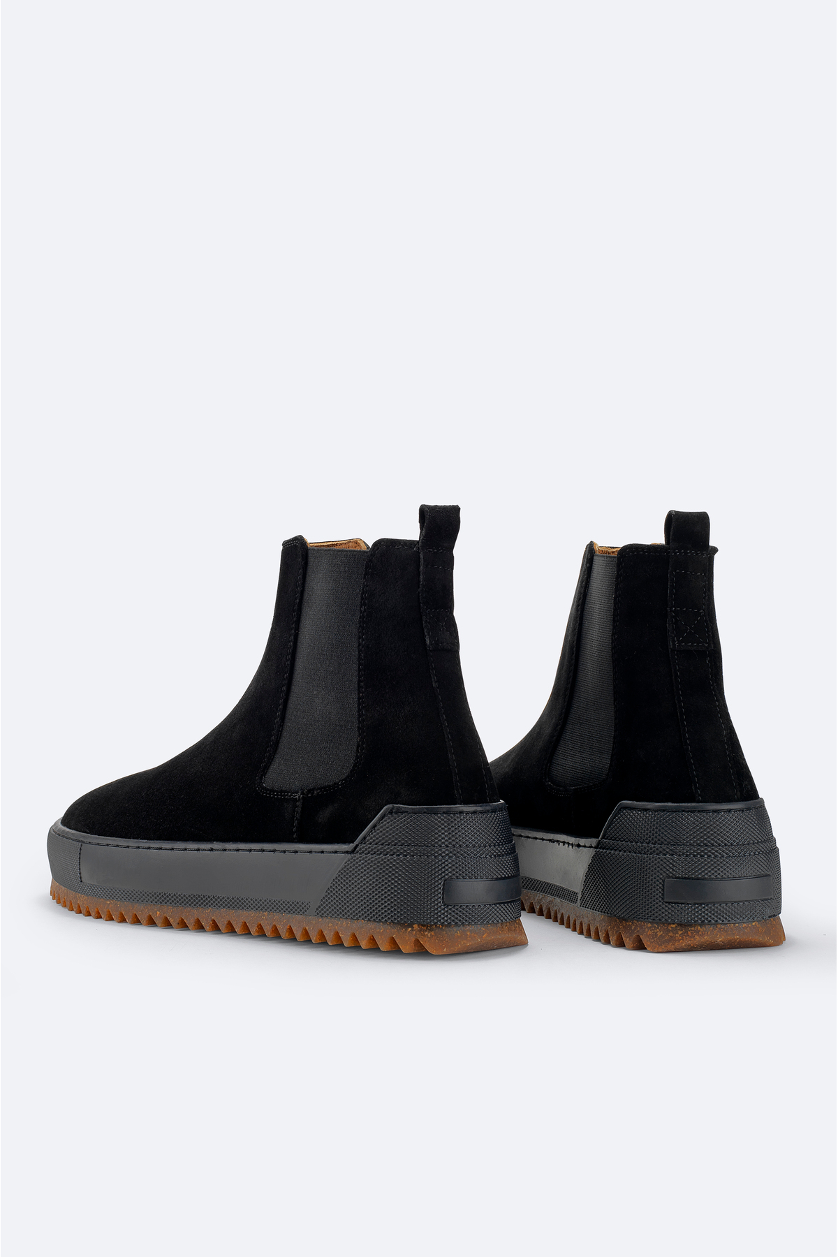 Avva  Erkek Siyah %100 Süet Esnek Taban Hafif Chelsea Bot B008009 - Görsel 5
