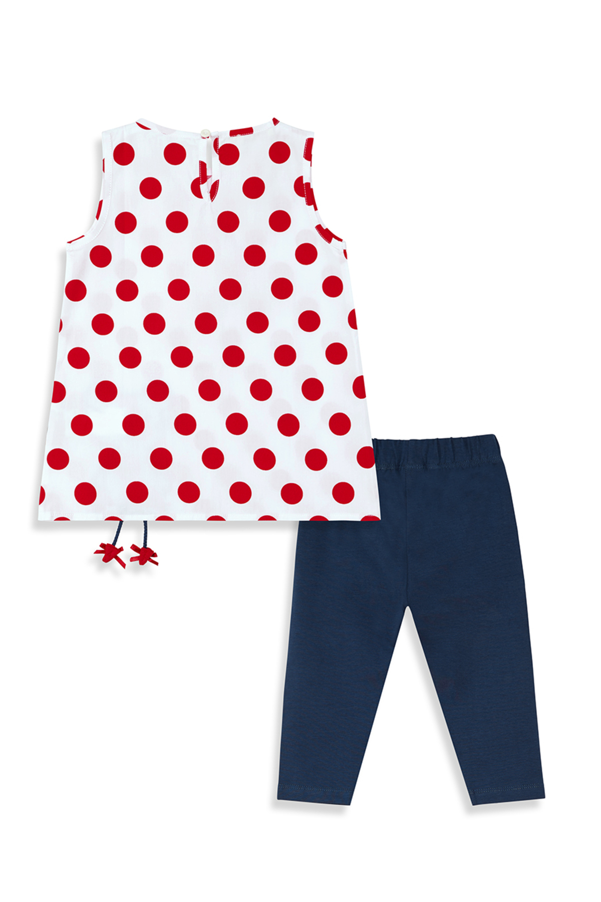 Denokids Puanlı Lily Kız Çocuk Yazlık T-shirt Tunik Tayt Takım fotoğrafı 4 (önizleme)