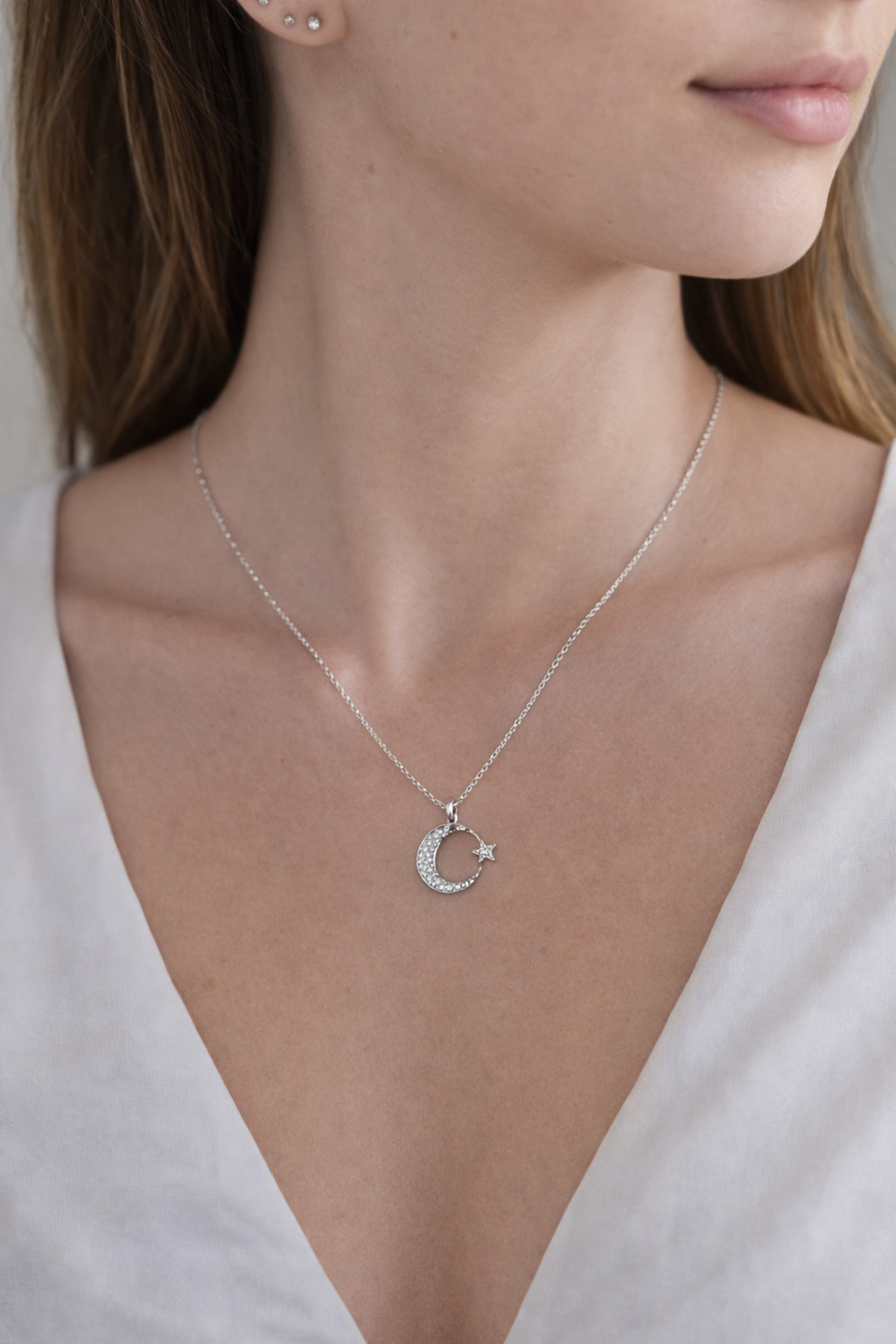 Ay & Yıldız Kolye — Silver 3
