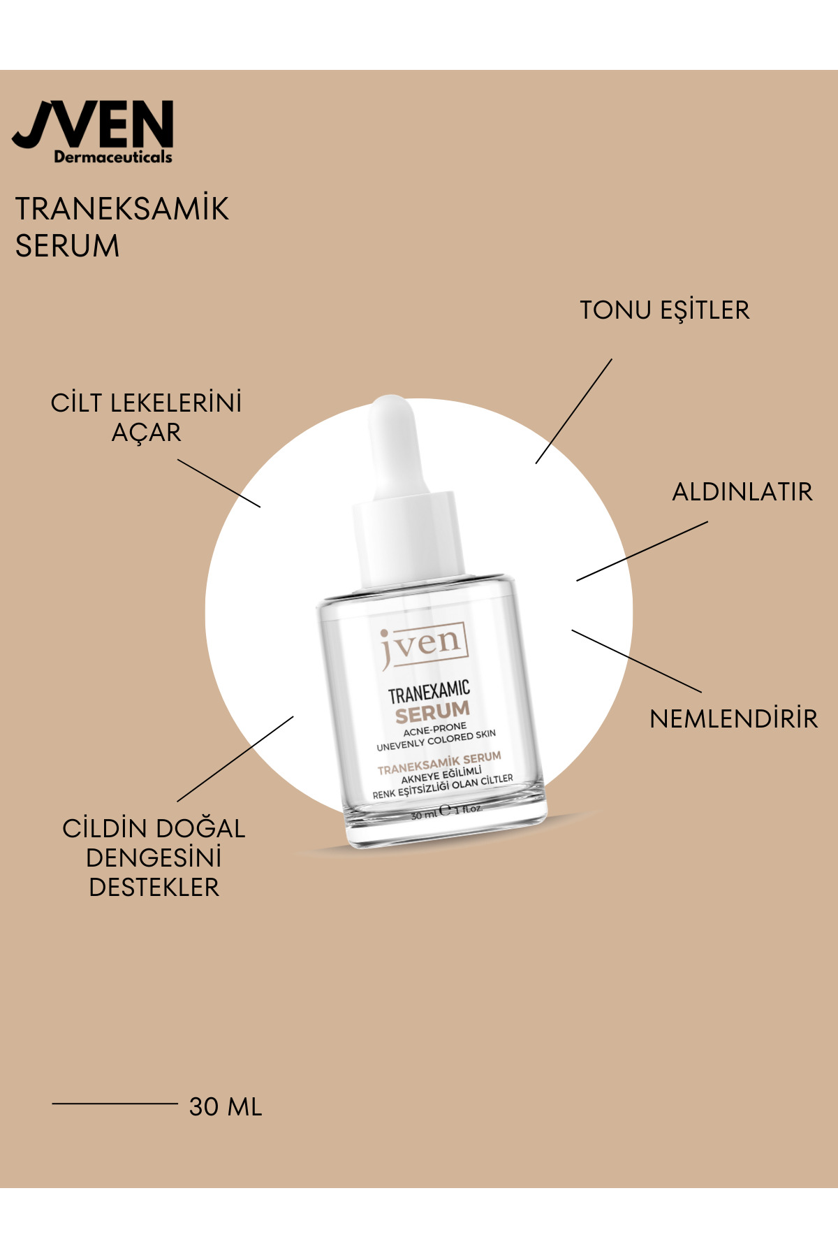 Tranexamic Serum - Renk Eşitsizliği Olan Ciltler, Melazma ve Hiperpigmentasyon — TS1 — تصویر 4 از 5