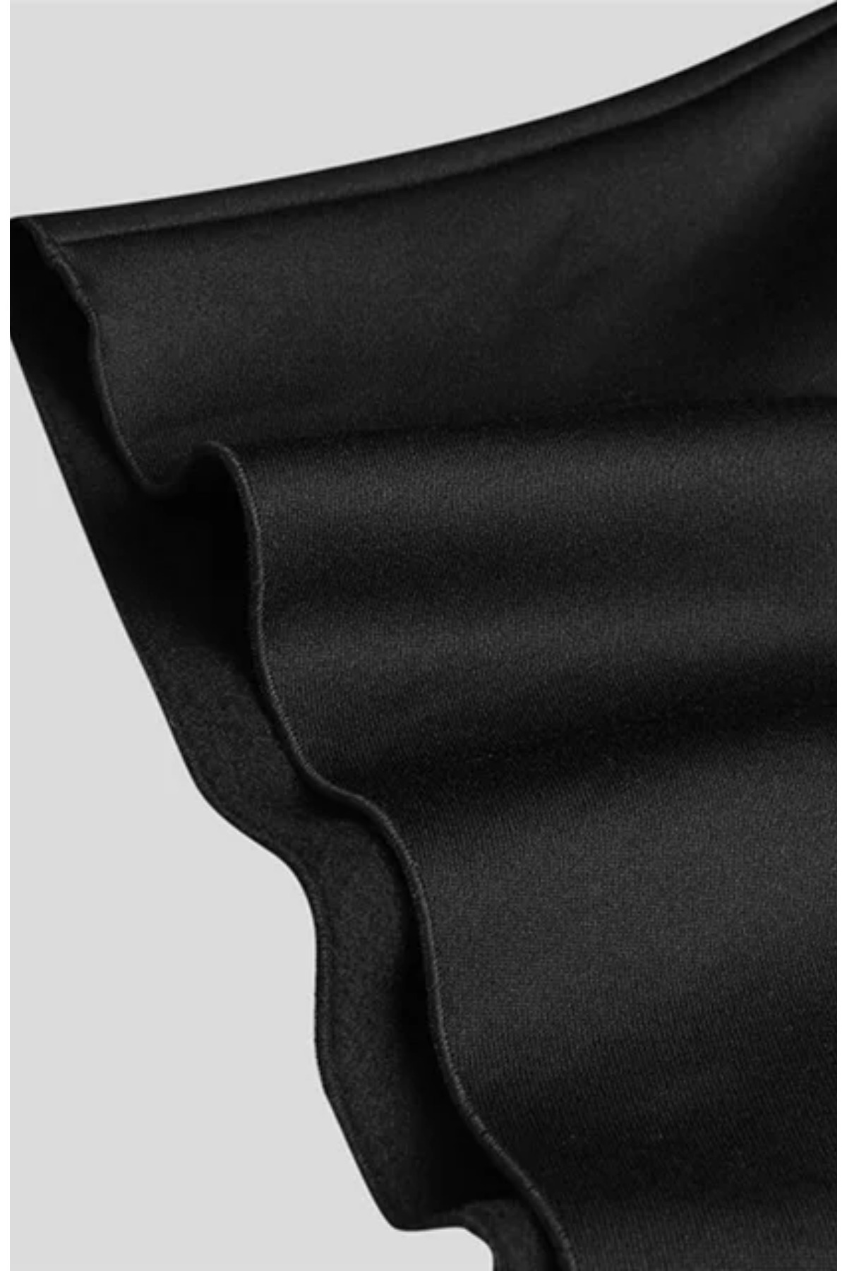 arakan  Unisex Kapüşonlu Oversize Ponço Sweatshirt – Asimetrik Kesim, Kalın Kumaş, Rahat Kalıp - E8 3020 - Görsel 3