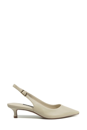 Nine West PAMELON 6FX Krem Kadın Topuklu Ayakkabı