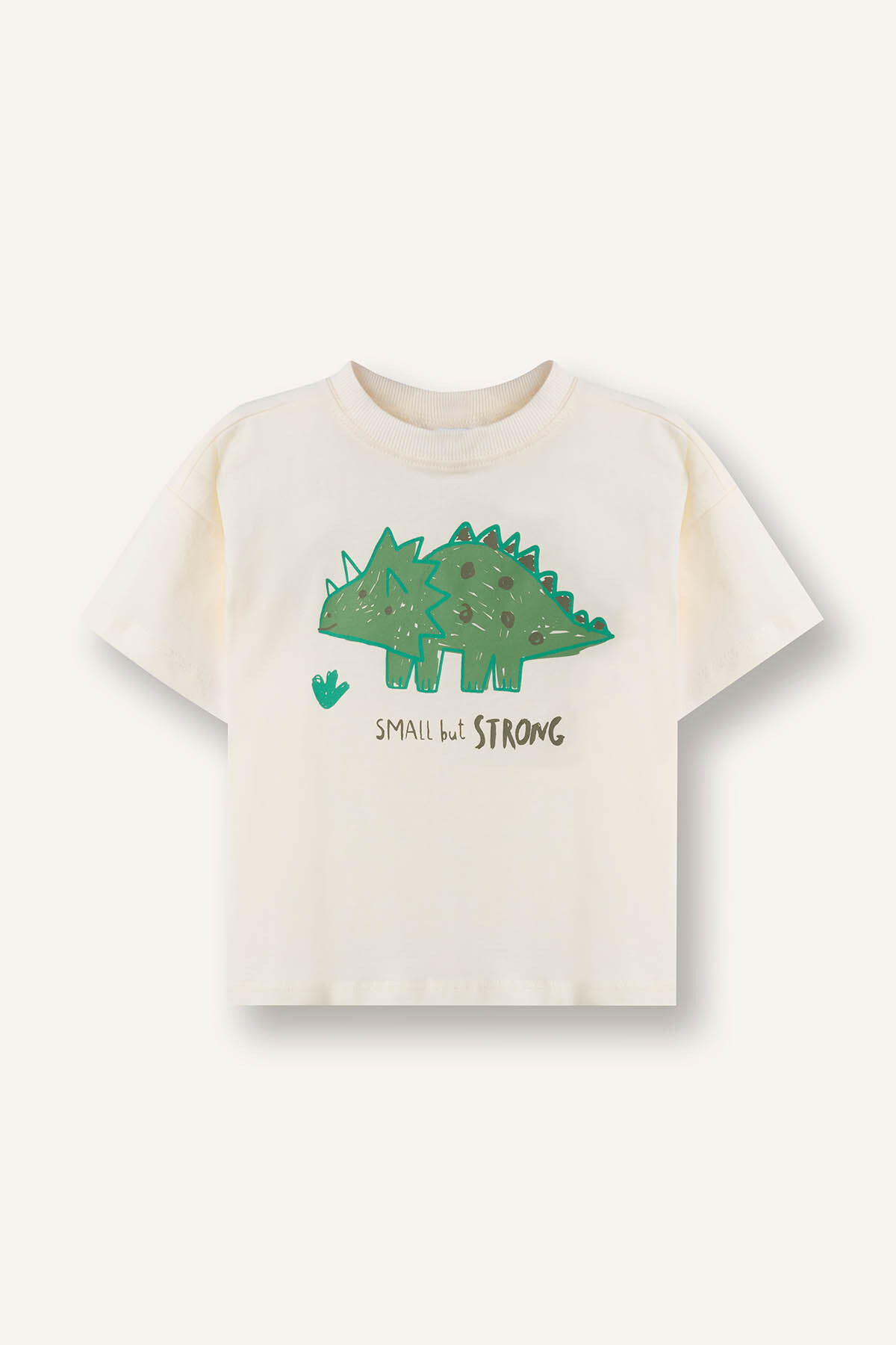 Kokoro 　GENfactoryBUMPS9 26.0-26.5cm Defacto Dinozor Baskılı Ekru Erkek Bebek T-Shirt E1072A5/ER98