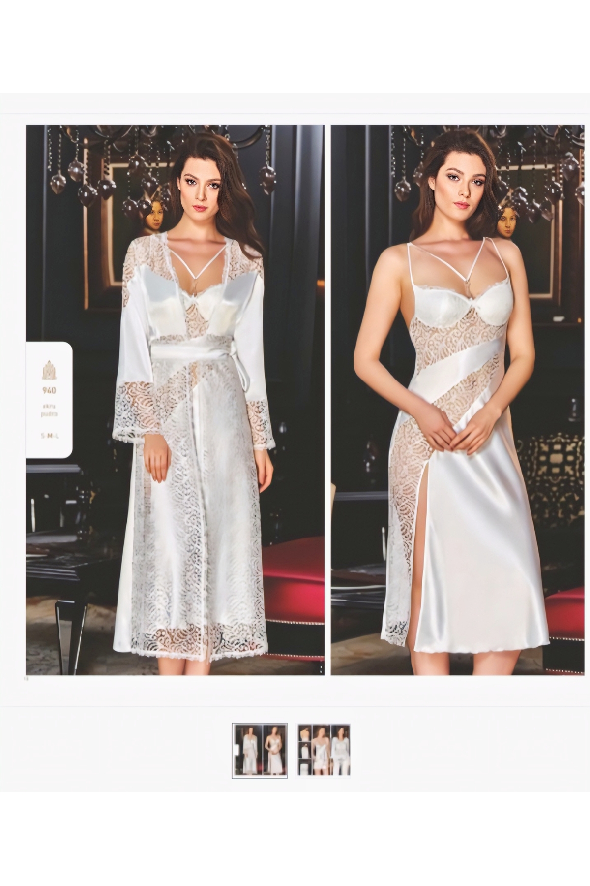 Barista SATEN GECELİK TAKIM (ÇEYİZLİK TAKIM)