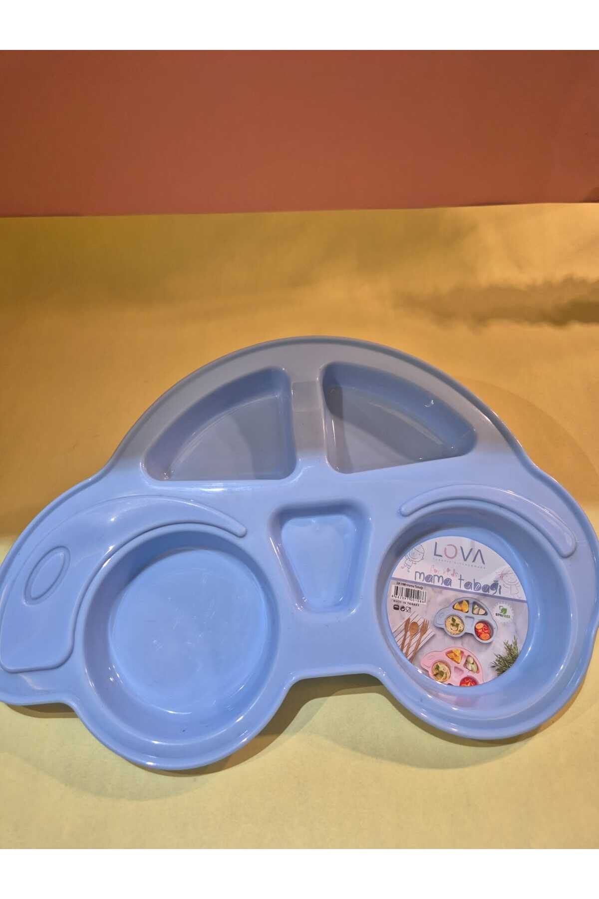 Lova PLASTİK MAVİ MAMA TABAĞI ARABA MODEL 30X17 CM fotoğrafı 7 (önizleme)