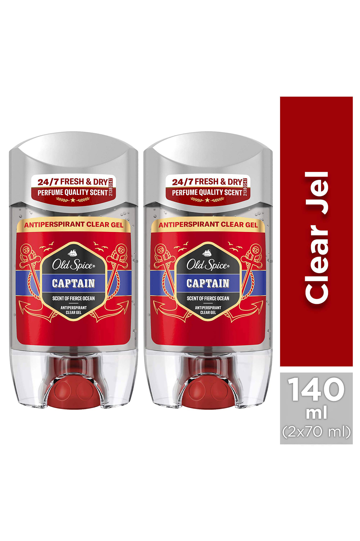 Old Spice Captain Terlemeyi Önleyici Şeffaf Jel 70 ml x2 - Fiyatı, Yorumları