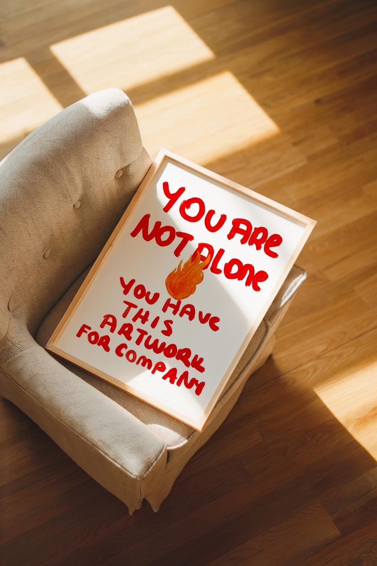 Modern Yazılı Tablo Poster Duvar Dekoru Motivasyon Sözlü Tasarım Çerçevesiz