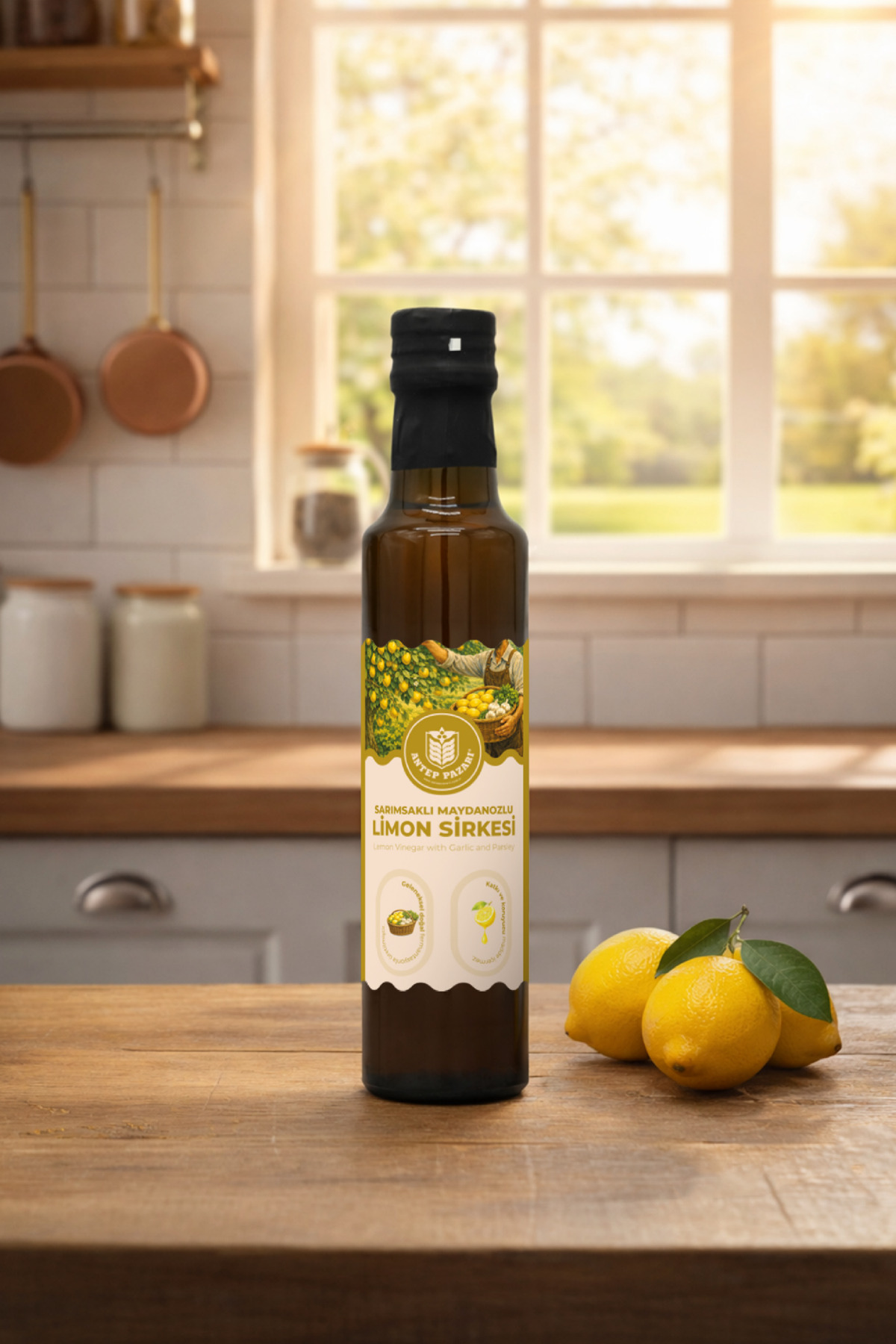 Antep Pazarı Sarımsaklı Maydanozlu Limon Sirkesi-250 ml - Fiyatı, Yorumları