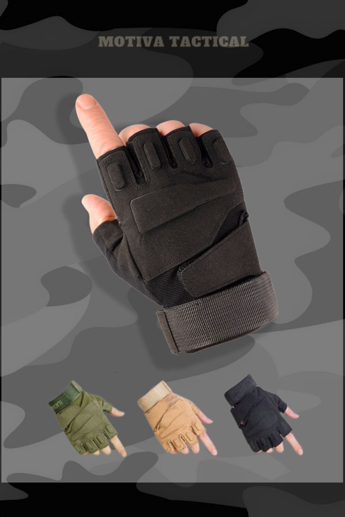 Forestia  Blackhawk Siyah Taktikal Avcı Motosiklet Bisiklet Airsot Eldiven - Taktik Eldiven - Görsel 3