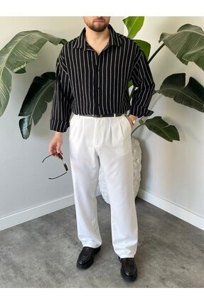 QUUL WEAR Çizgili gömlek keren premium