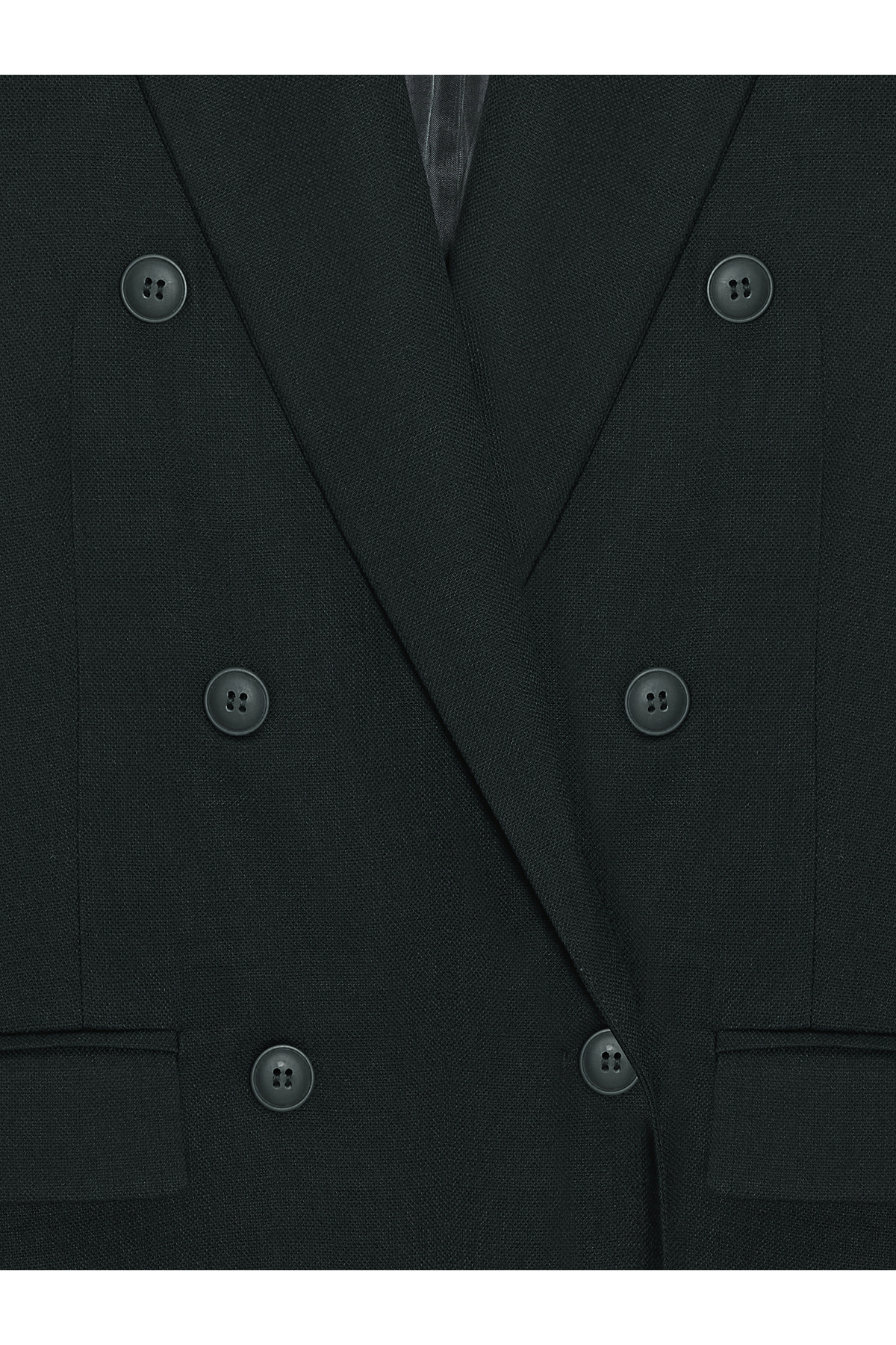 Dilvin  60789 Kruvaze Blazer Ceket-Siyah - Görsel 7