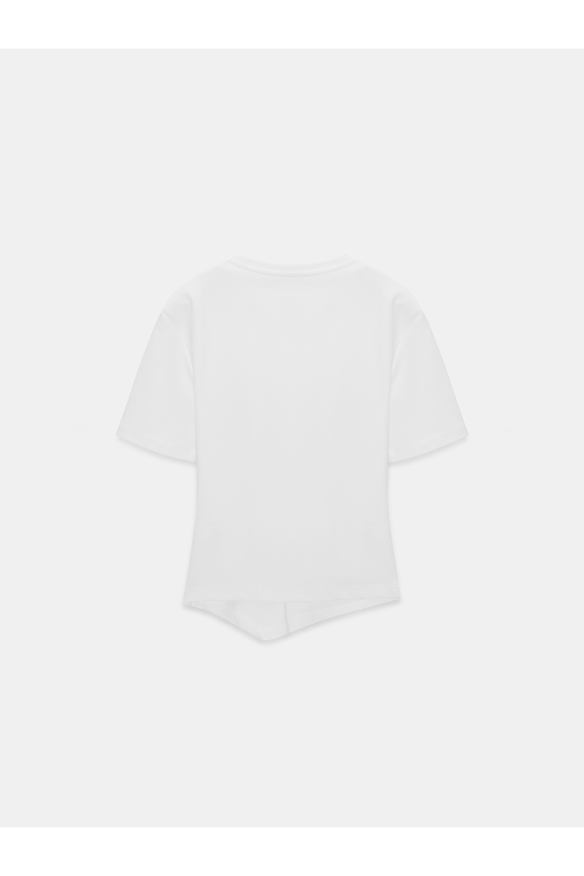 Dilvin  32445 Aksesuar Detaylı Basic T-Shirt-Beyaz - Görsel 6