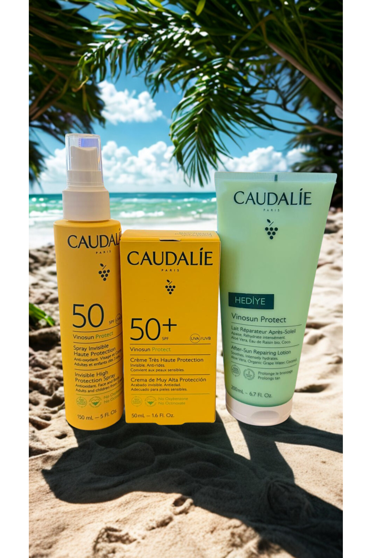 Caudalie GÜNEŞ HEDİYELİ YAZ SETİ 4 (vınosun cream+vınosun sprey+vınosun losyon) — set4
