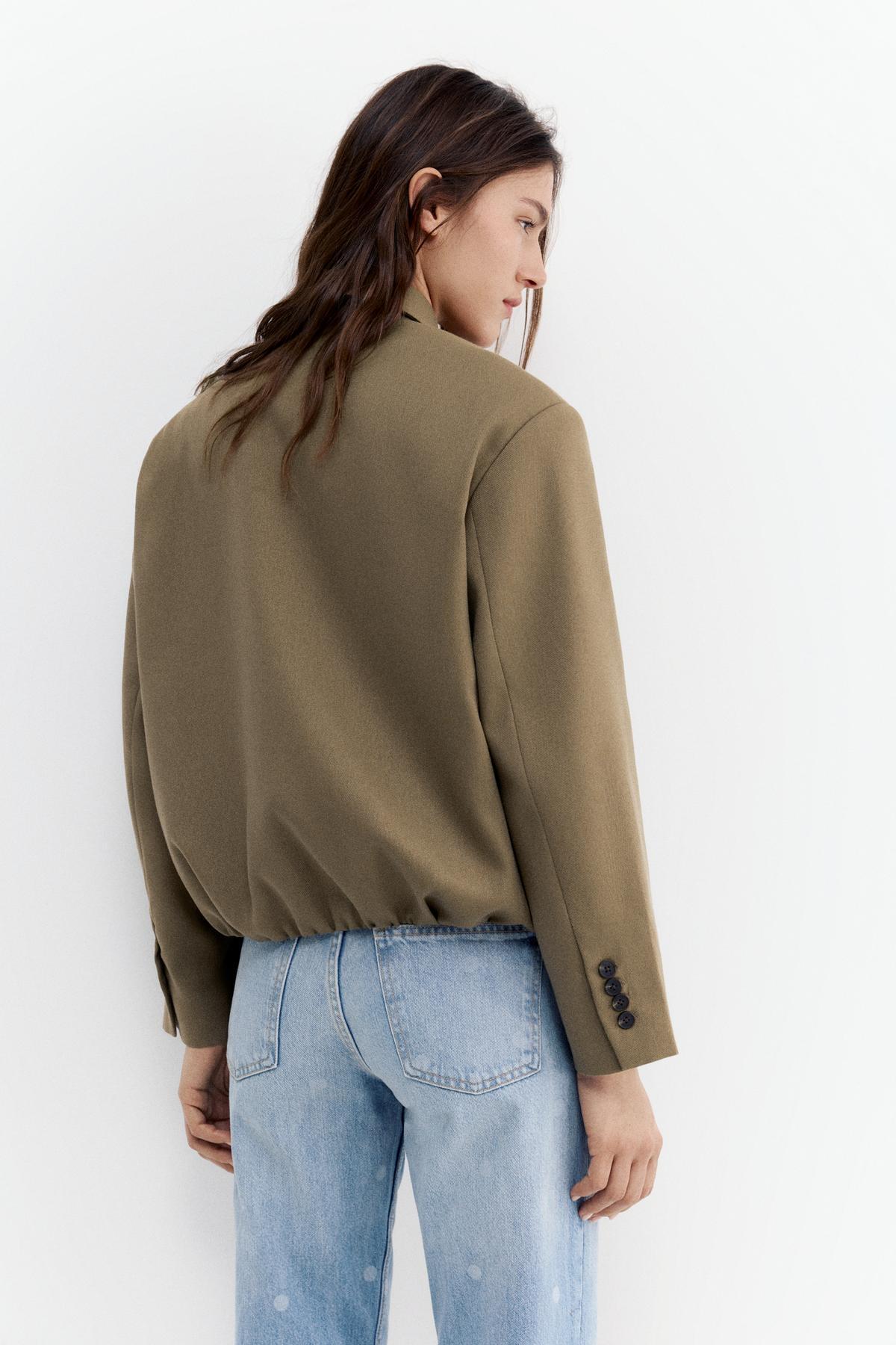 Pull & Bear  Balon kesim tailored fit ceket - Görsel 5