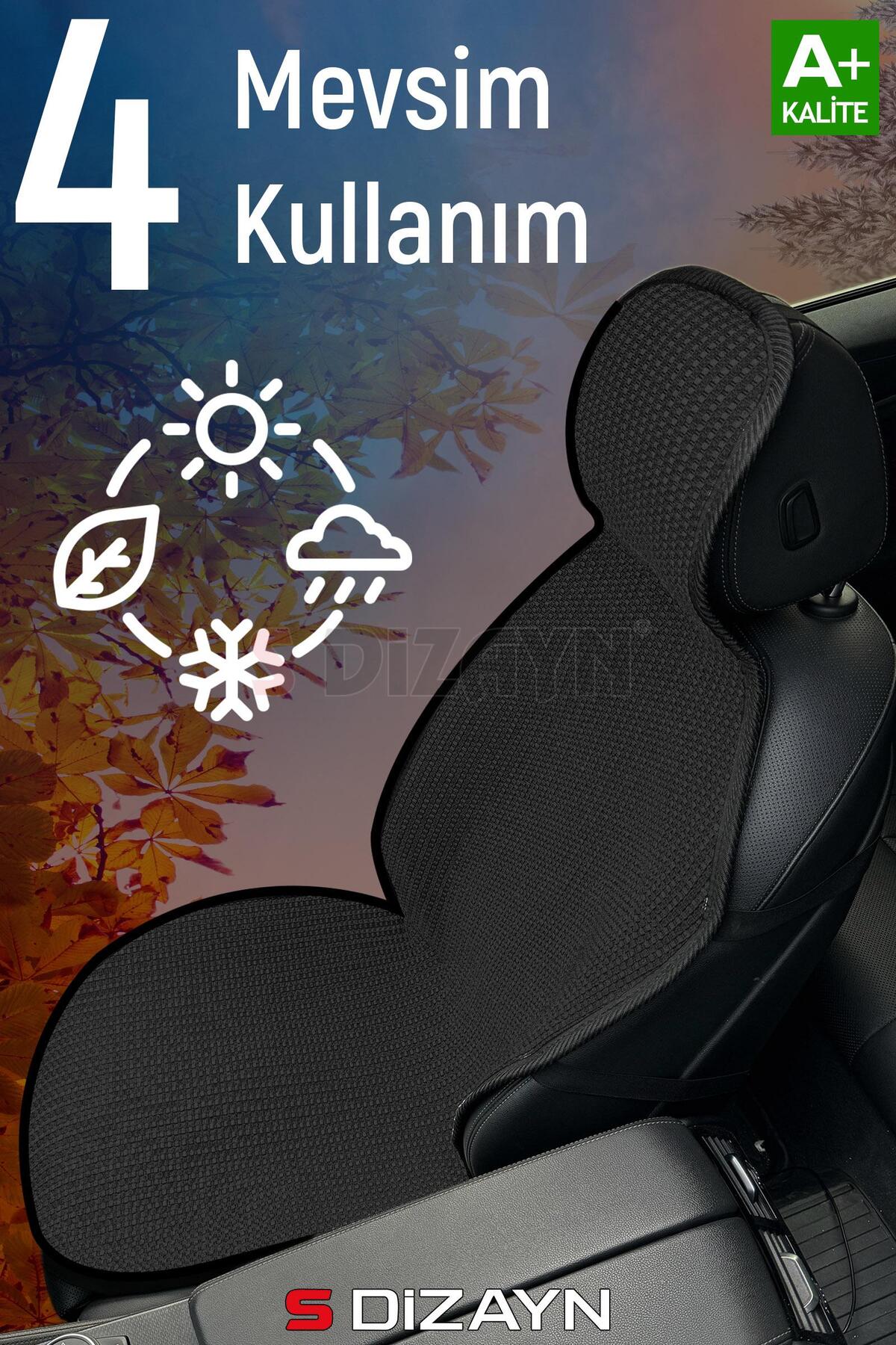 S Dizayn S-Dizayn Oto Koltuk Koruyucu Kılıf Siyah Universal 2+1 Parça Ön Arka A+ Kalite TOK-SY-3 fotoğrafı 5 (önizleme)