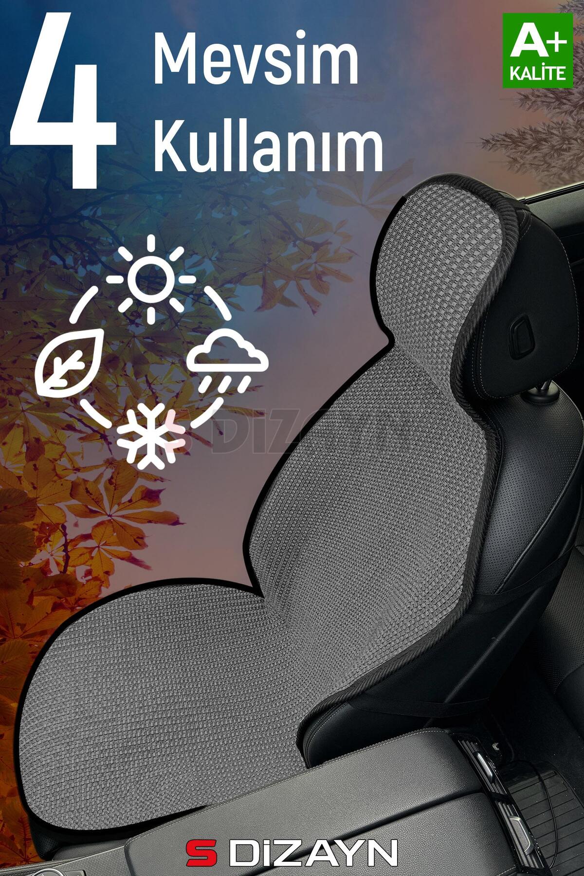S Dizayn S-Dizayn Oto Koltuk Koruyucu Kılıf Set Füme Universal 2+3 Parça Ön Arka TOK-FM-5 fotoğrafı 4 (önizleme)