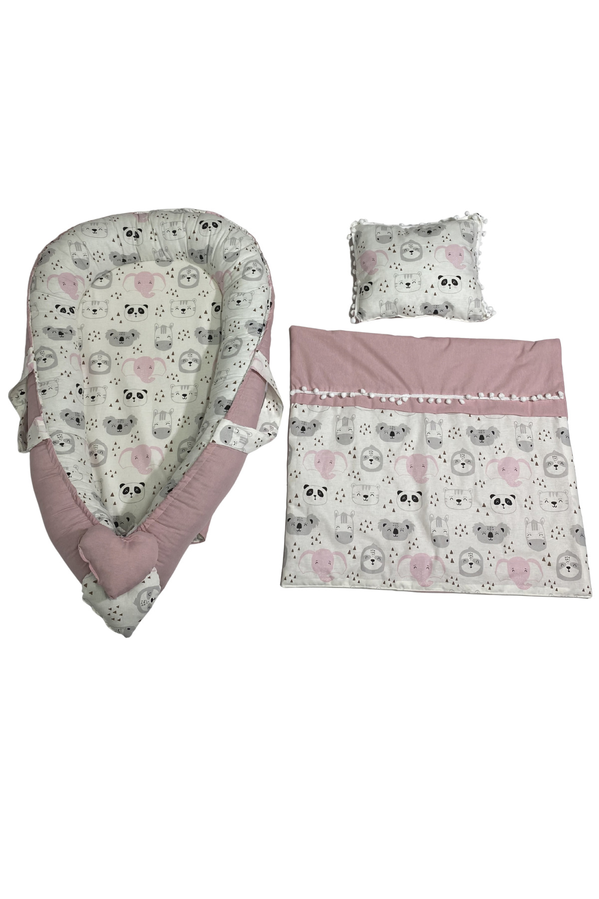 Happy Baby Dikiş Atölyesi 10’lu Babynest Anne Yanı Puset Örtüsü Alt Açma Emzirme Yastığı Önlüğü Ana Kucağı Yenidoğan fotoğrafı 4 (önizleme)