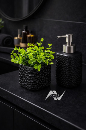 Aves Tasarım Aves Terra Dokulu Dekoratif Saksı Okaliptus Yapay Çiçek – Modern...