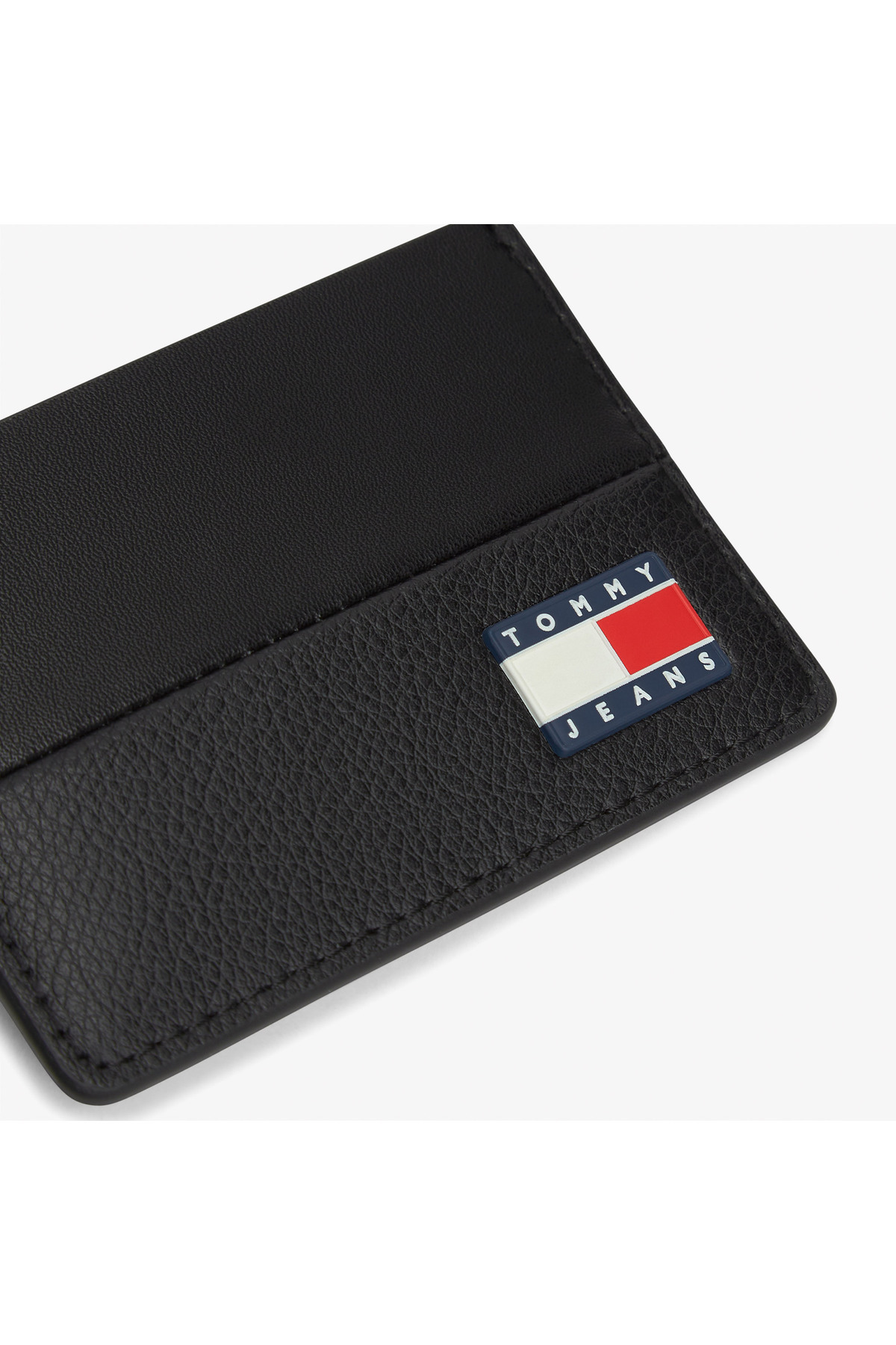 Tommy Hilfiger Erkek Kart Bölmeli Deri Siyah Cüzdan görsel 4