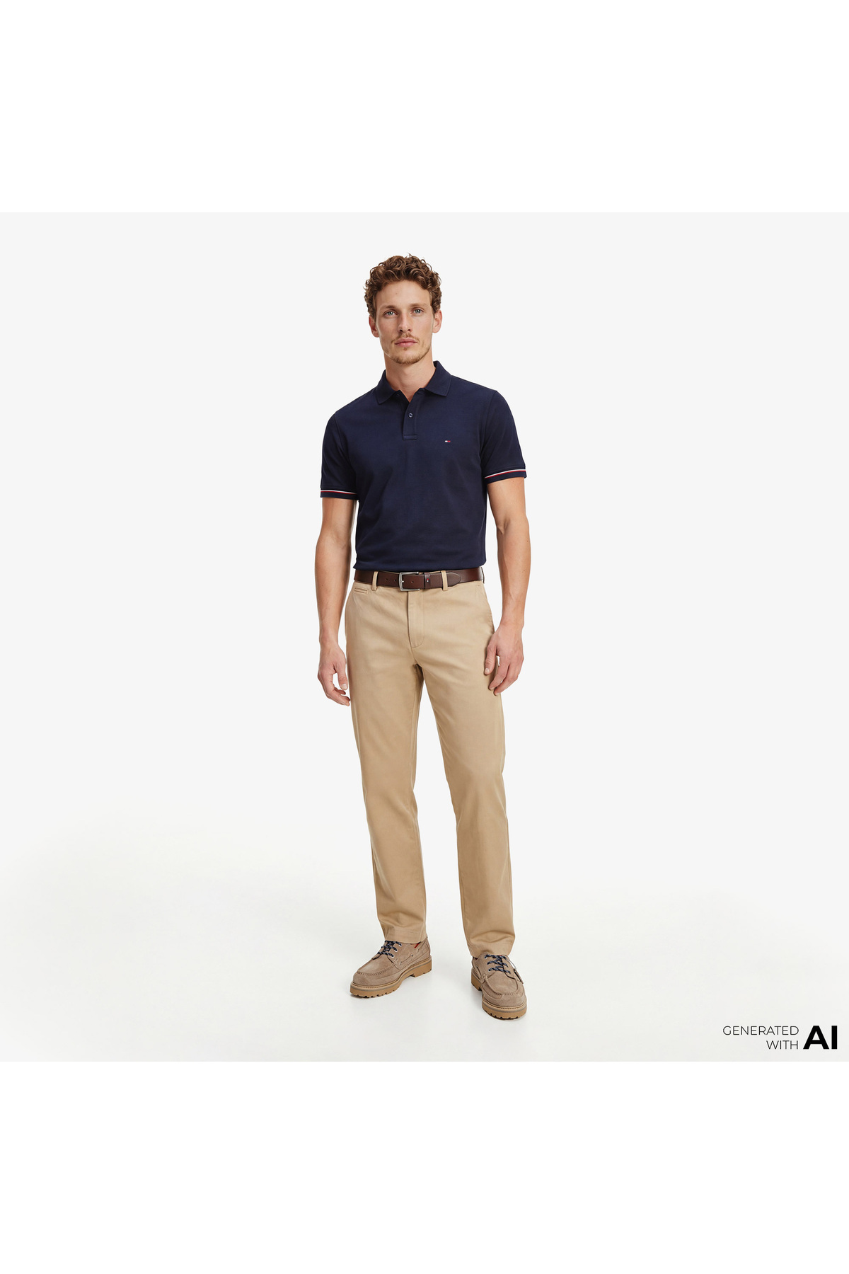 پولوشرت مردانه یقه پلو | تامی هیلفیگر Tommy Hilfiger MW0MW41612 VN - تصویر 3