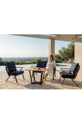 BALCO HOME ORKİDE 2+1+1+ MASA DEMONTE BALKON TAKIMI