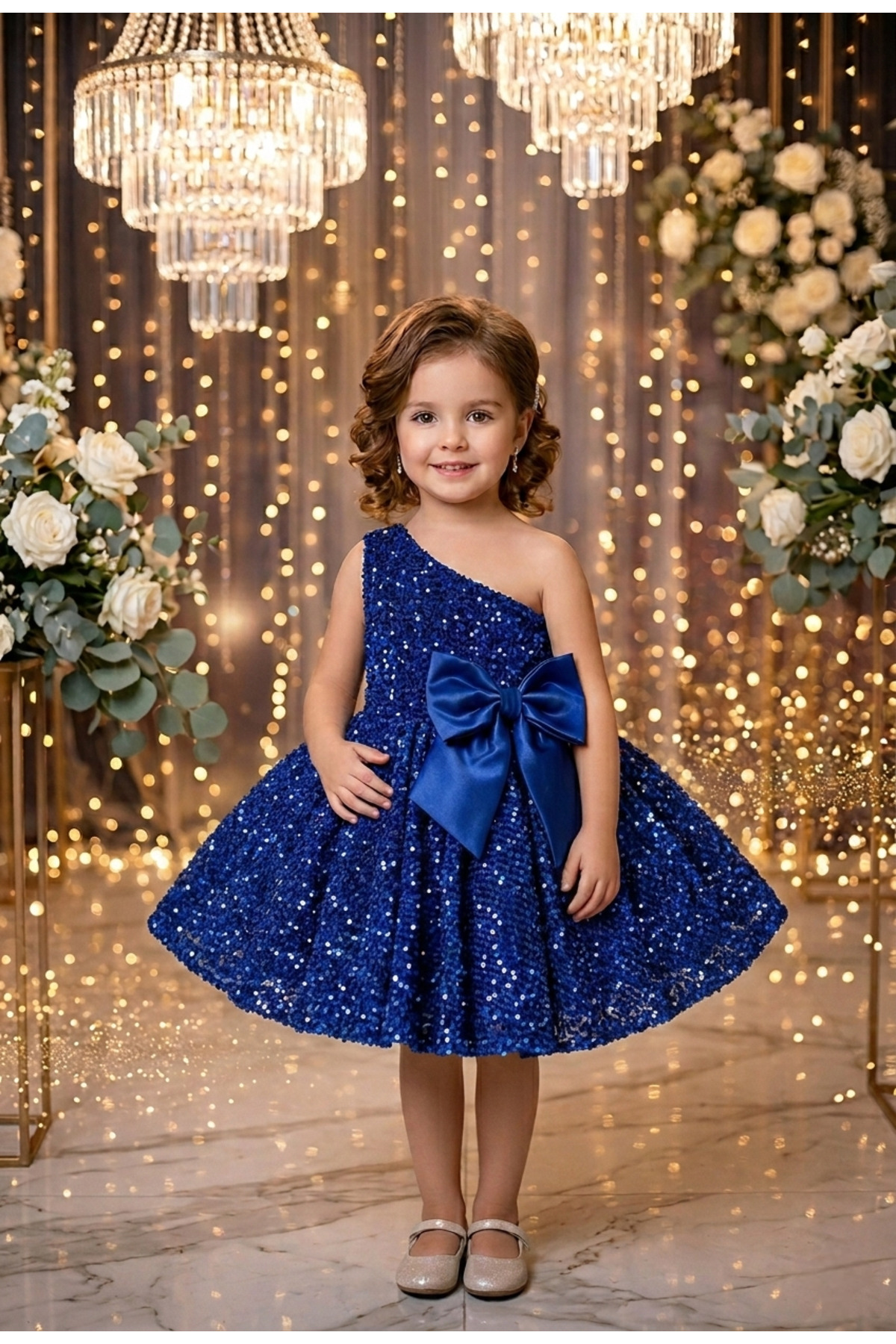 Luneria Dress Işıltı kız çocuk abiye mezuniyet elbisesi