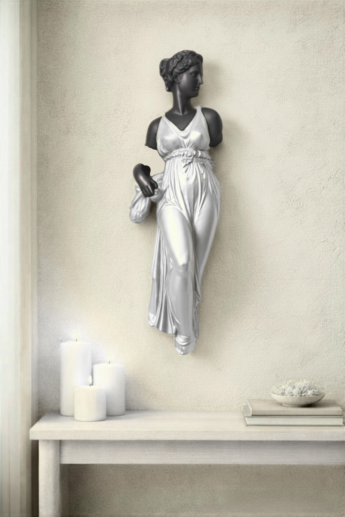 50cm Oversized Roman Woman 3D Wall Sculpture Ancient Roman Greek Sculpture