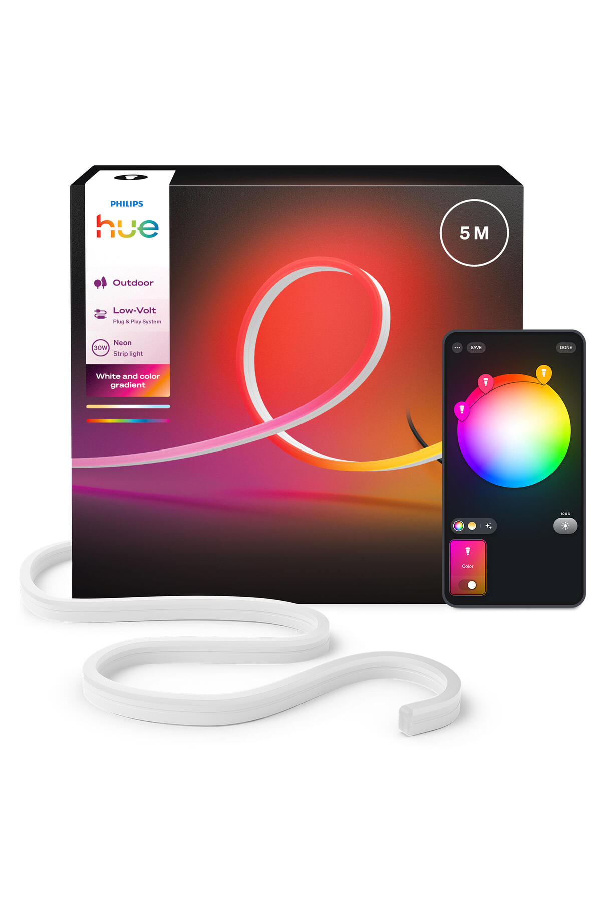 S*a様 PHILIPS Hue RGBライト 5個 Philips Hue Neon Gradient Outdoor Akıllı Led Şerit 5M - Fiyatı
