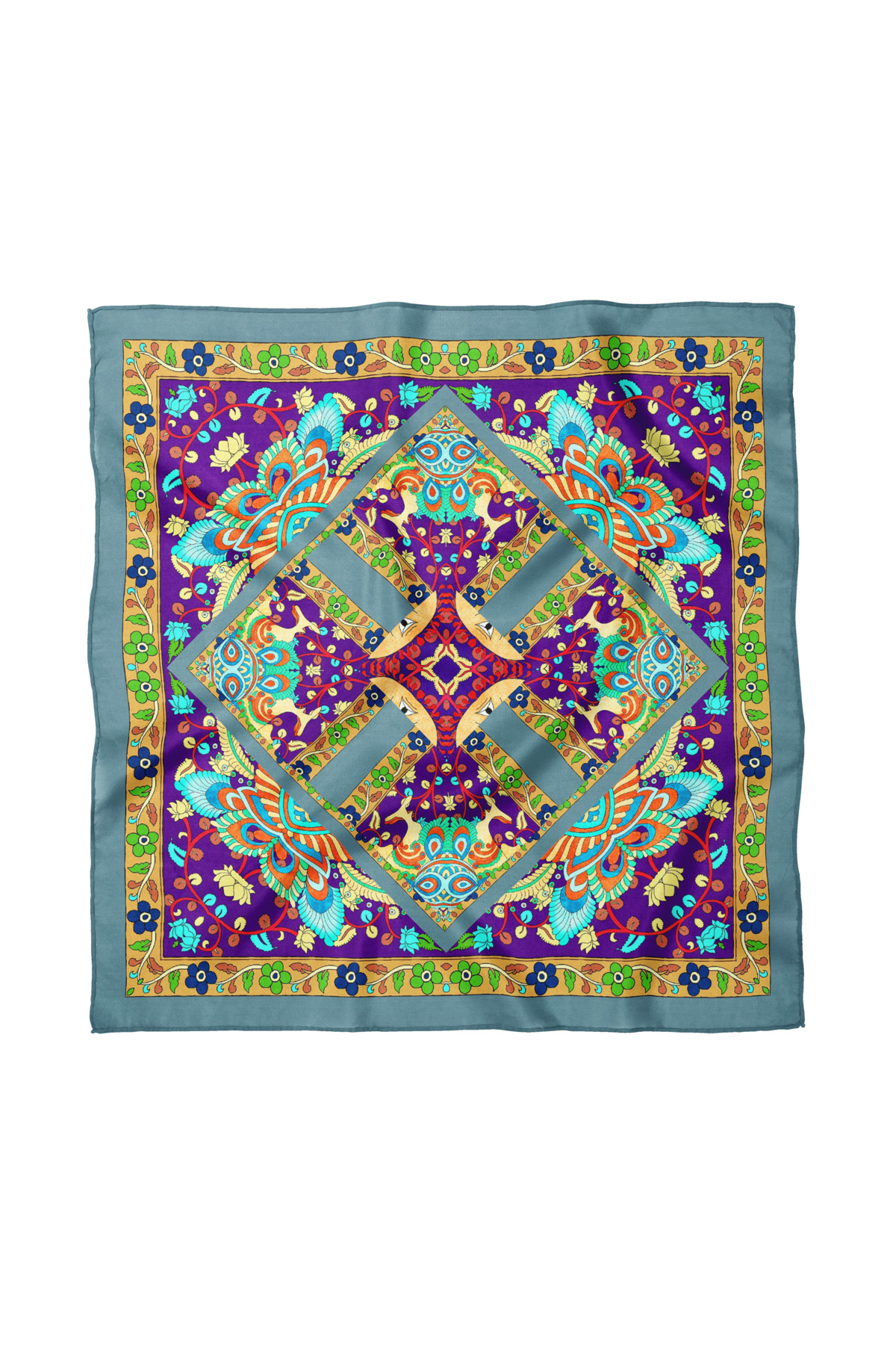 Ethnic Patterned Scarf / Bandana 70x70cm