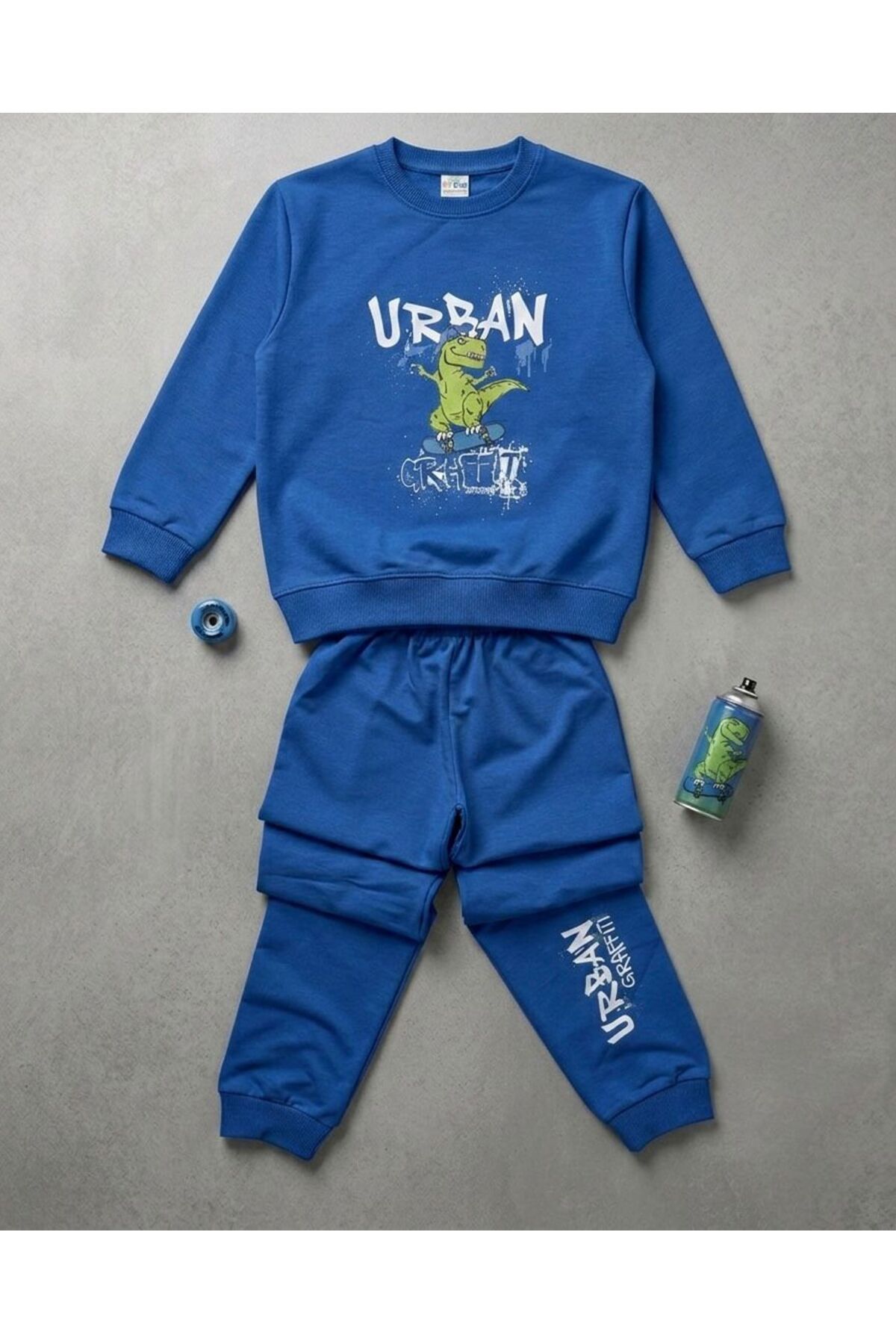 MİÇKO Kids 2 İplik Bisiklet Yakalı Erkek Çocuk Sweatshirt Ve Eşofmanaltı Takımı fotoğrafı 2 (önizleme)