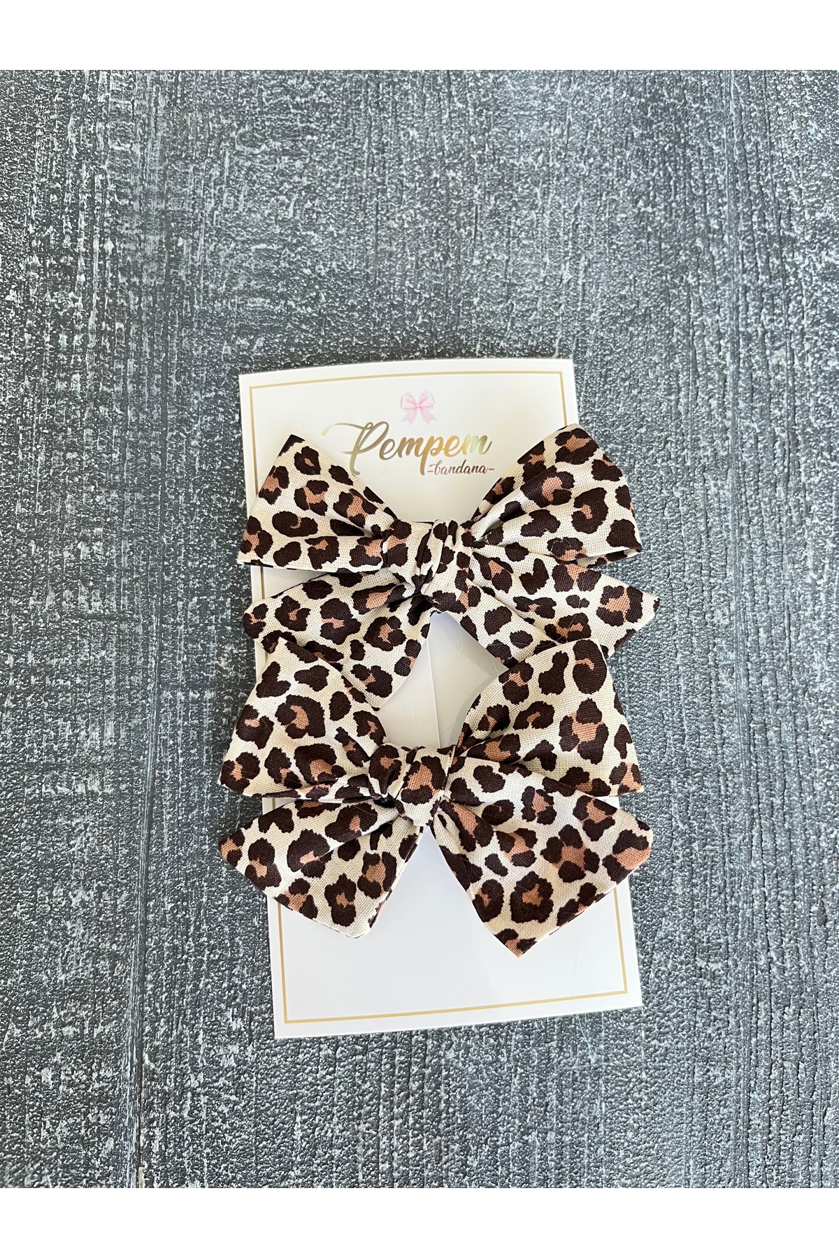 Girls 2-Piece Large Patterned Basic Bowknot Clip Buckle