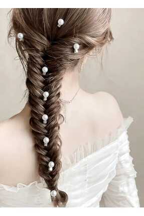 NEW HİLL Yeni sezon İncili çıtçıtlı saç süsü-8 adet