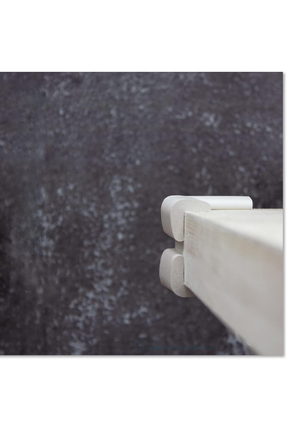 Miningaa 3M Marka Bant Hediye Beyaz Renk 2 Metre 4 Adet Köşe Koruyucu Esnek ve Yumuşak Kauçuk Kenar Koruyucu fotoğrafı 3 (önizleme)