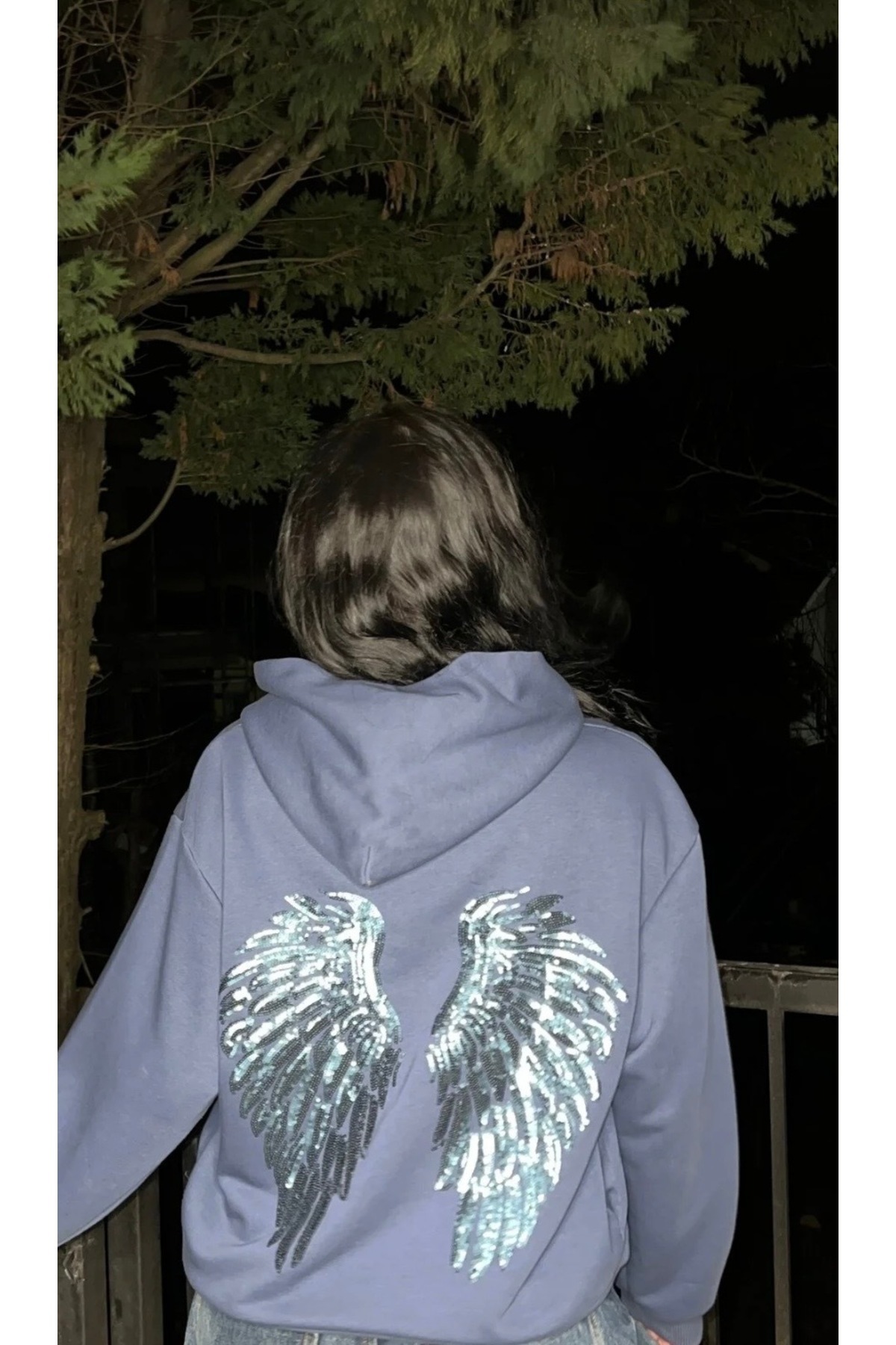 lereviw  Premium pullu kanat sweatshirt - Görsel 2