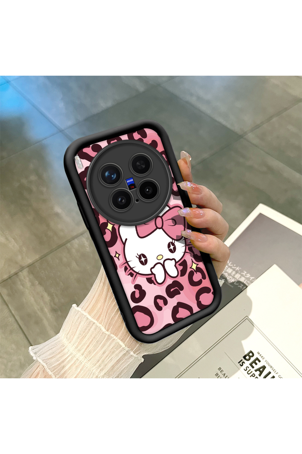 Black Silicone Case with Shockproof Camera Protection for Vivo X300 Pro