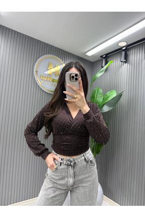 hiranurfashion İTAL PALYEMİD CRUVAZE BLUZ