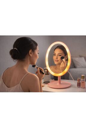 madewithlove LED Işıklı Dokunmatik Makyaj Aynası – 3 Işık Modlu USB Şarjlı Ov...