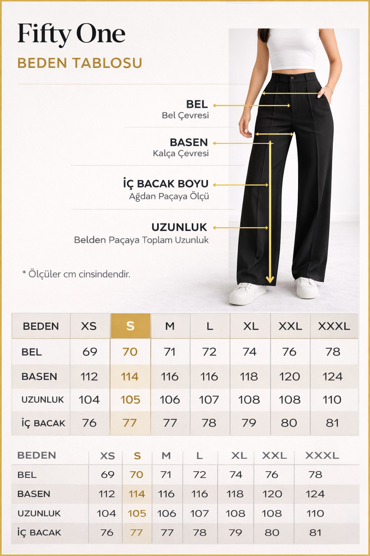 FİFTY ONE Palazzo Pantolon Oversize Orjinal Kesim görsel 3