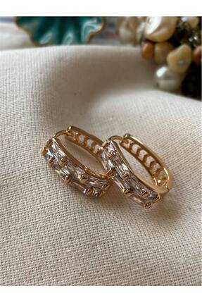 TAKITOKAAKSESUAR VIP Baget Taşlı Çelik Küpe