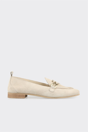 Elle Bej Deri Kadın Loafer