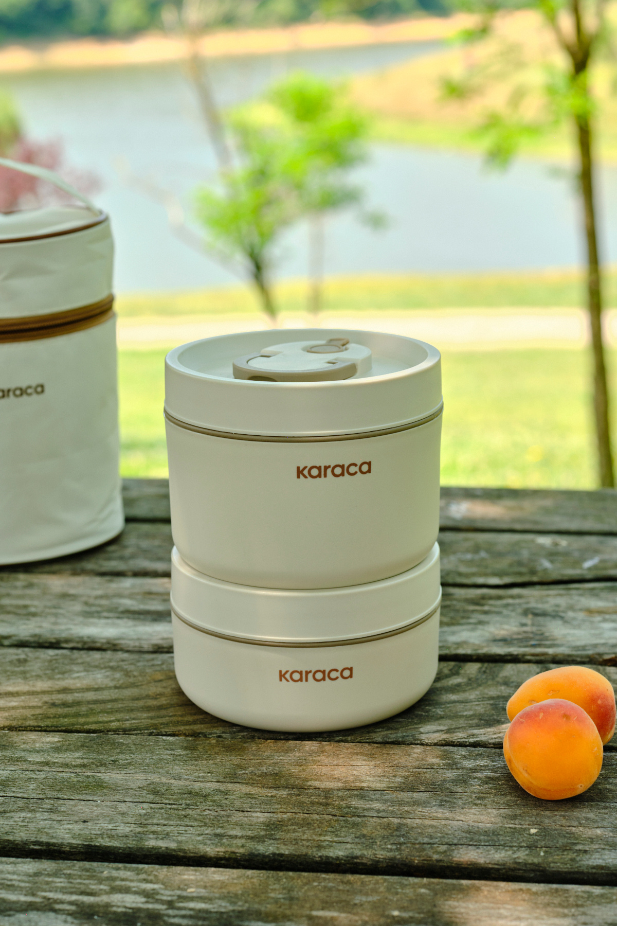 Karaca Packy 2 Katlı Taşıma Çantalı Paslanmaz Çelik Lunch Box fotoğrafı 5 (önizleme)