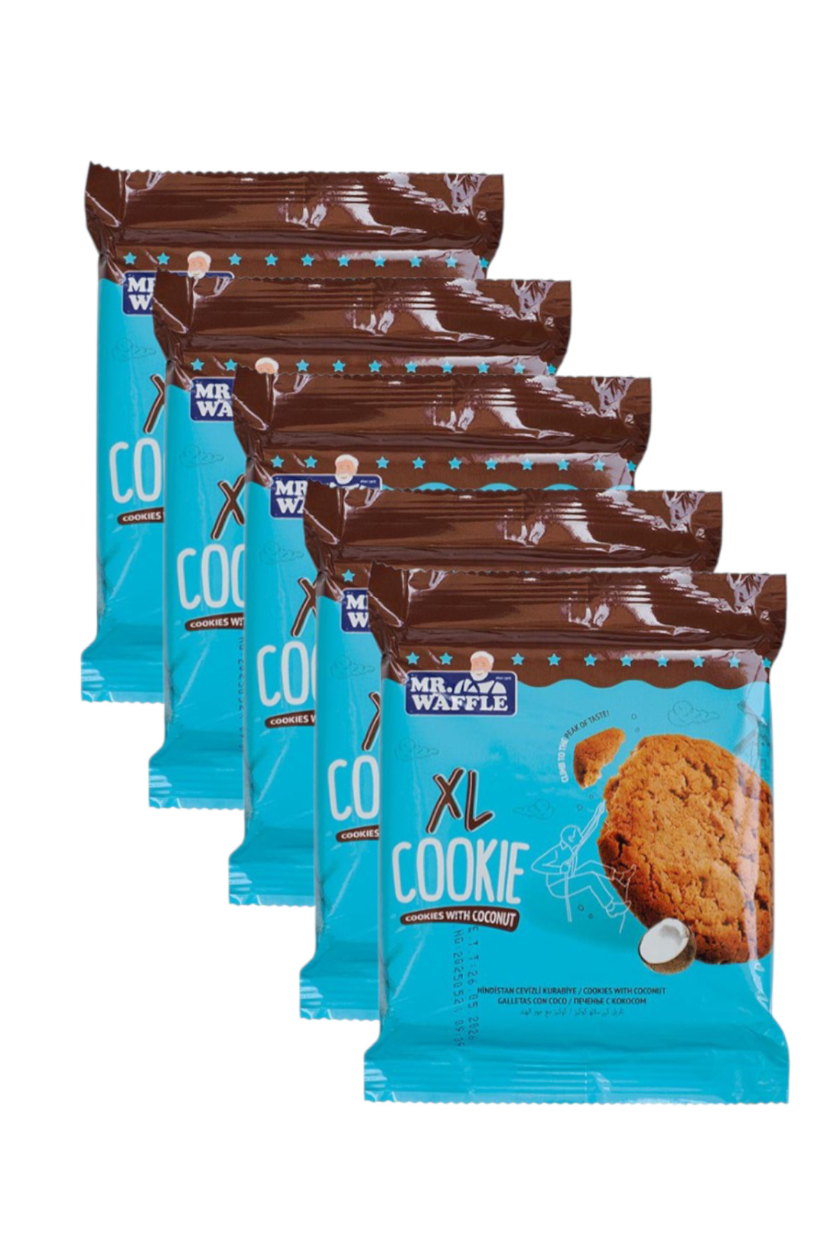 KMS HOME Mr Waffle XL Cookie Hindistan Cevizli 41 gr x 5 Adet