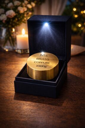 BAKIRCIM STORE Değerli Maden Pirinç Külçe Özel Kutulu-Külçe Şeklinde