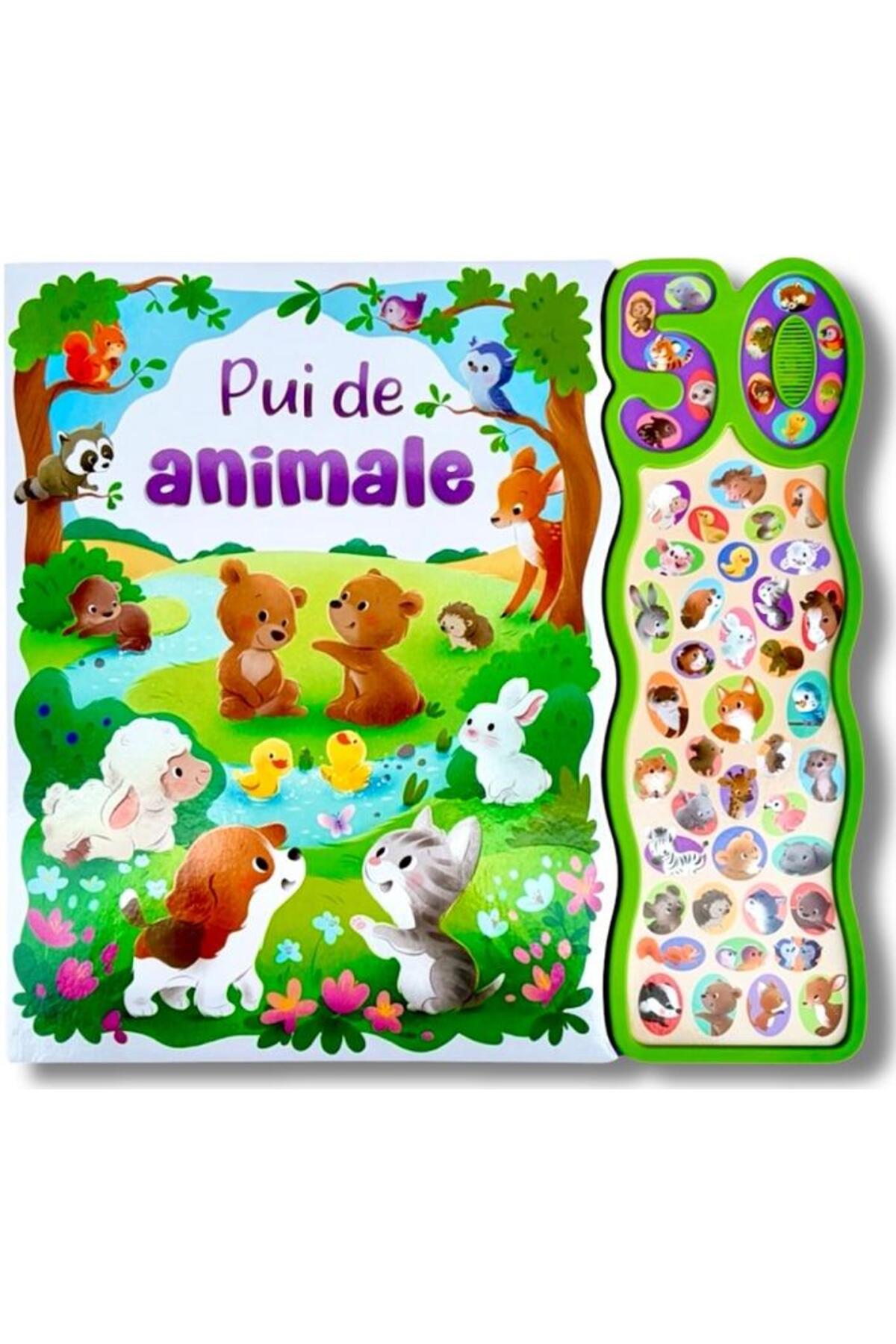 Editura Flamingo Junior Pui de animale. Carte cu 50 sunete