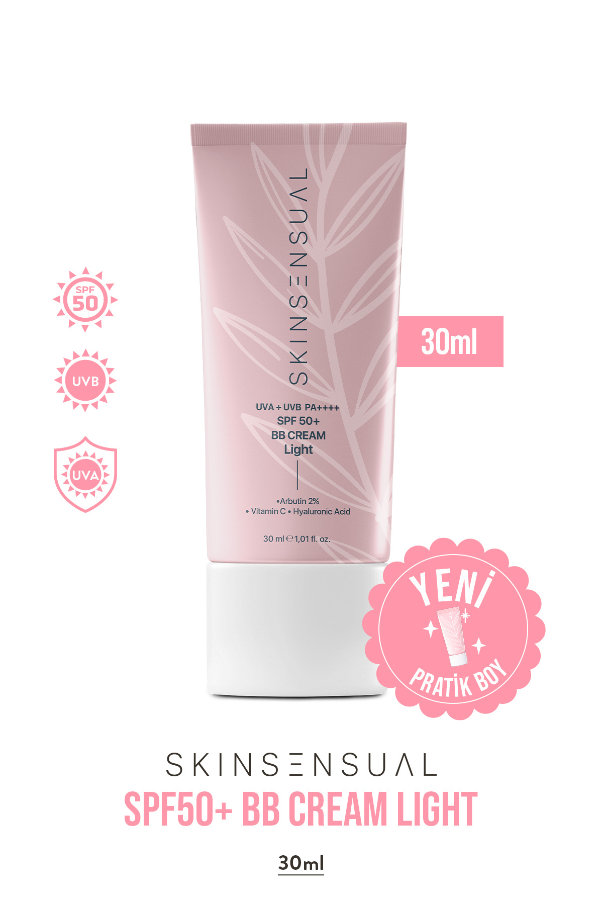 Skin Sensual BB Krem Light 30ml SPF50 PA++++ | Leke Karşıtı, Aydınlık Cilt Görünümü | UVA/UVB Koruma - Fiyatı, Yorumları