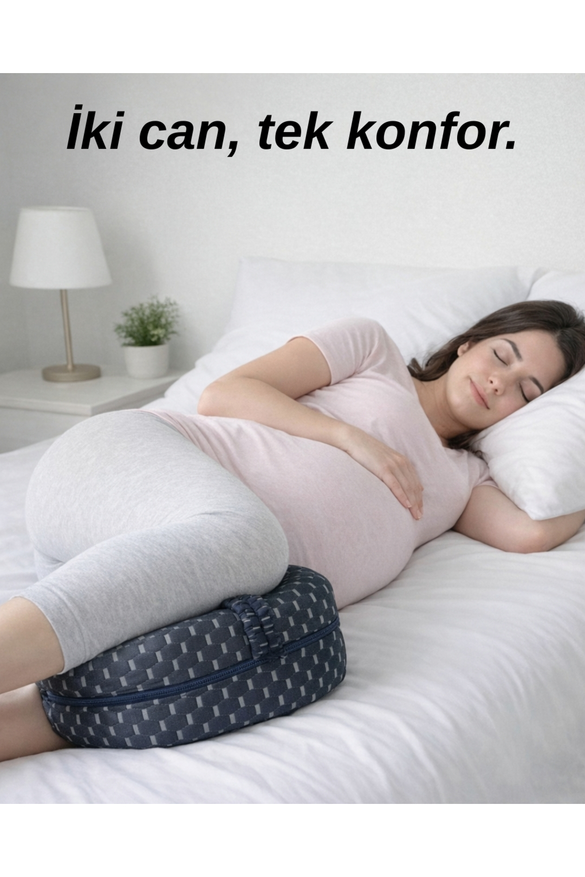 Arnee Hamileler İçin Ortopedik Bacak Arası Diz Yastığı Visco Yan Yatanlara Özel Ergonomik Uyku Minderi fotoğrafı 3 (önizleme)