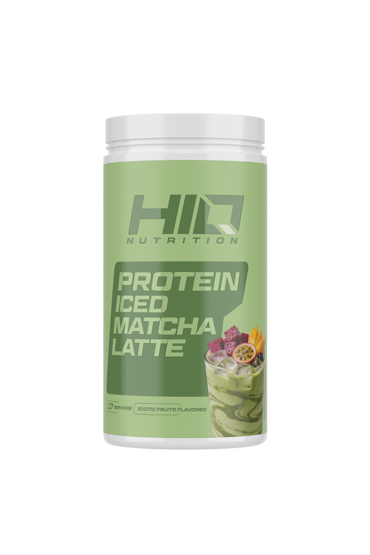 HIQ Nutrition HIQ PROTEIN ICED LATTE MATCHA 500G EXOTIC FRUITS
