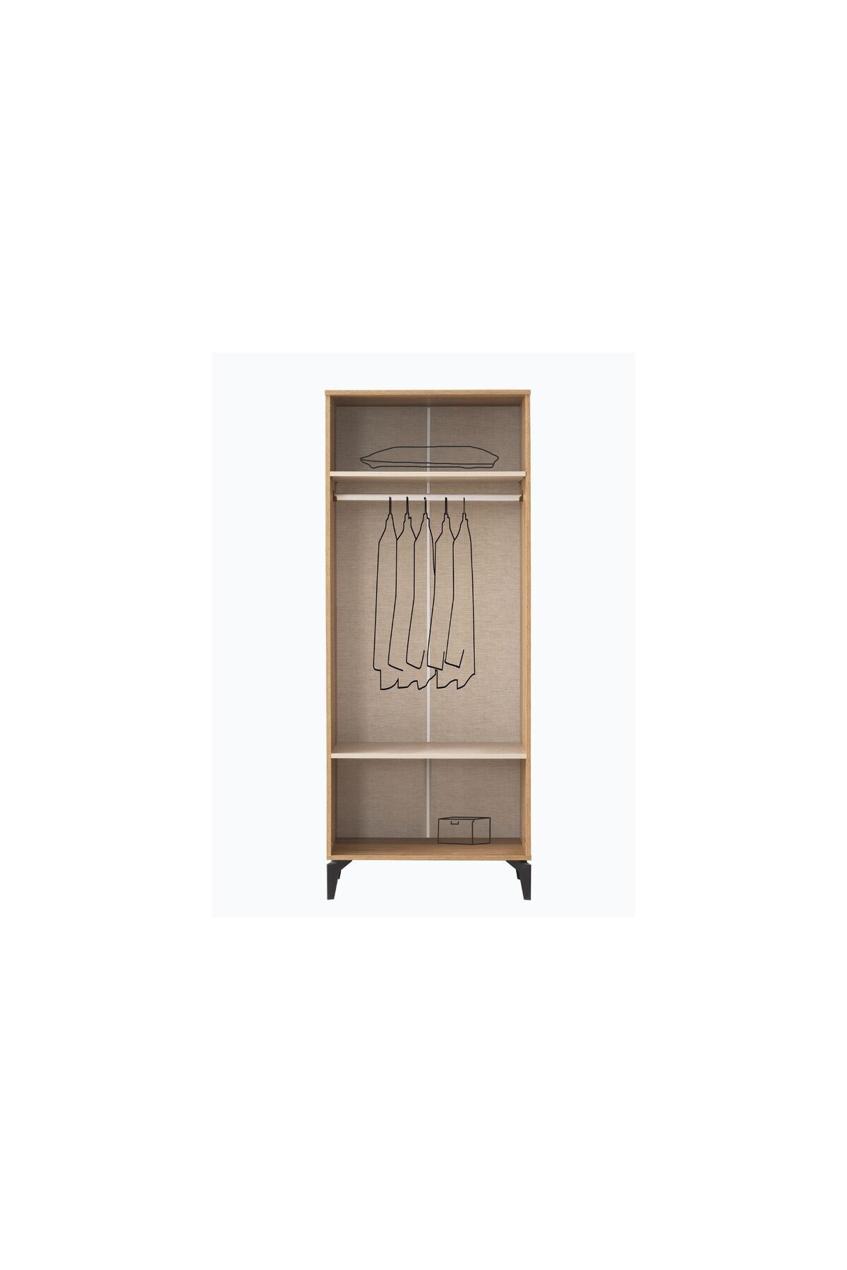 Doressa Home Hanz 2 Kapılı Gardırop fotoğrafı 2 (önizleme)